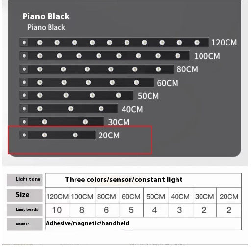 20cm / Black