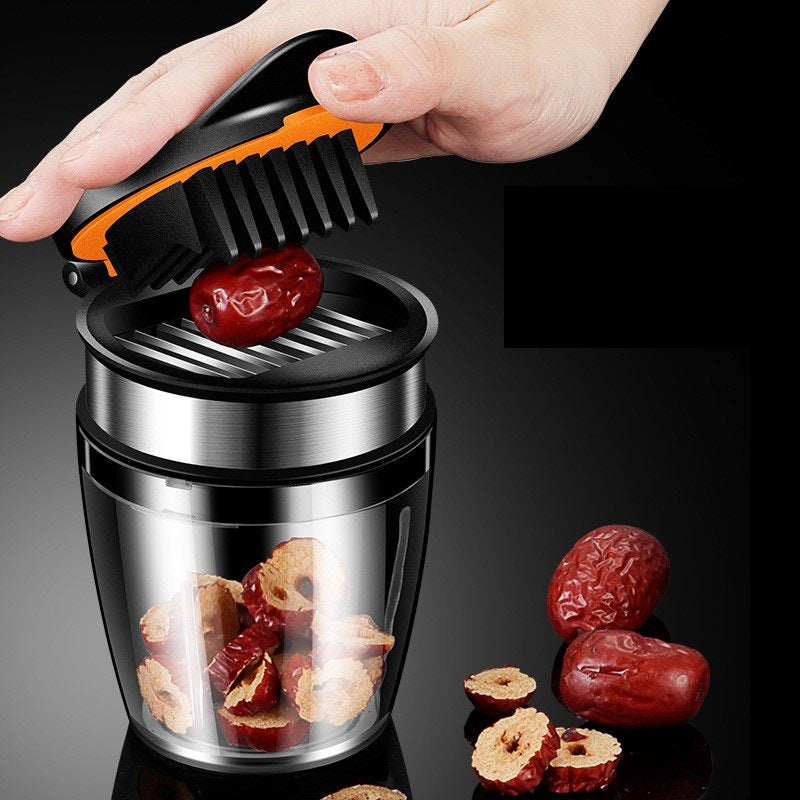 Press-Down Strawberry & Date Slicer