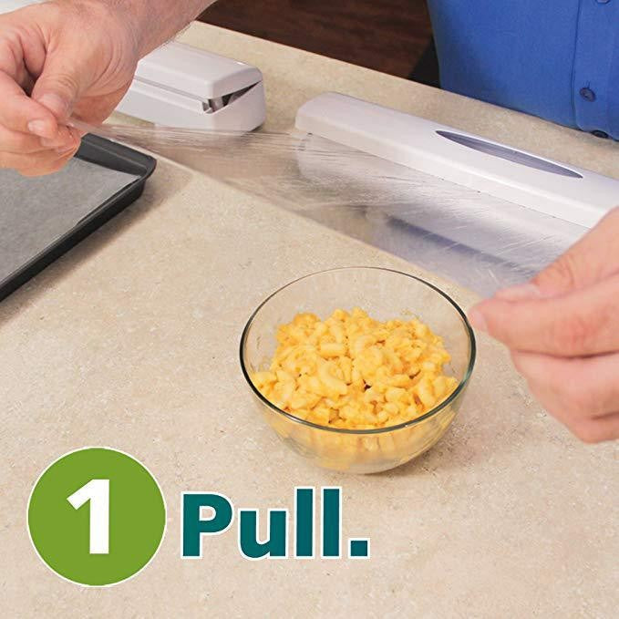 Cling film cutter dispenser box