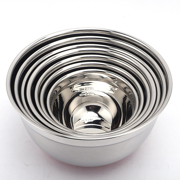 Multifunctional stainless steel salad bowl