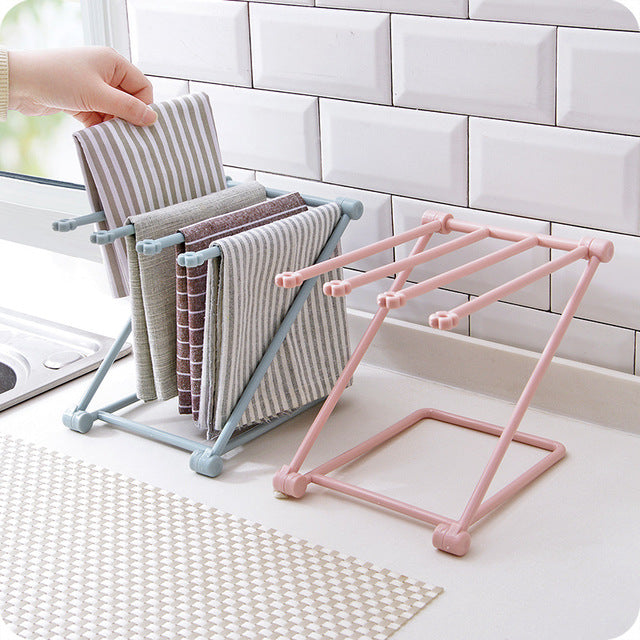 Foldable Countertop Dish Cloth Drying Rack