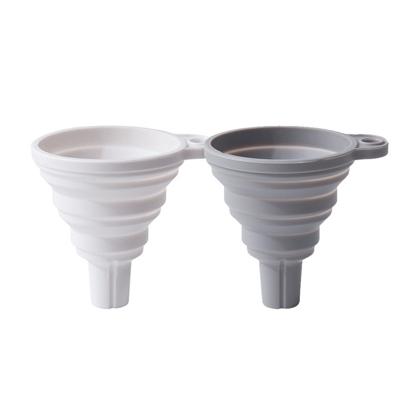 Collapsible Silicone Funnels, 2-Pack