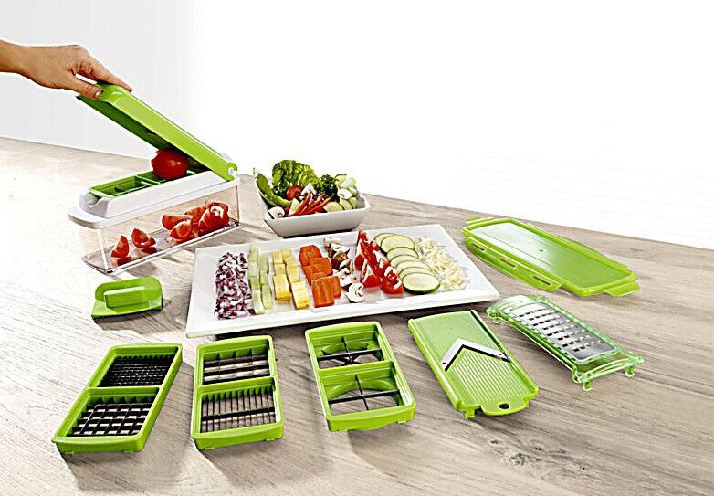 multi-functional vegetable slicer & mandoline set.