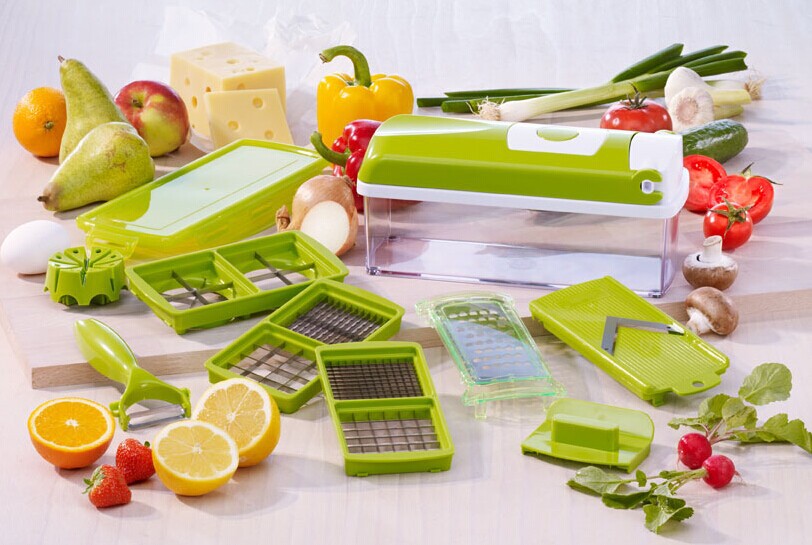 multi-functional vegetable slicer & mandoline set.