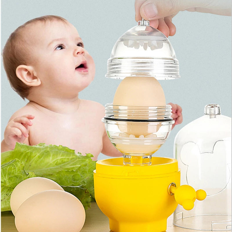 Golden Egg Scrambler: In-Shell Egg Spinner