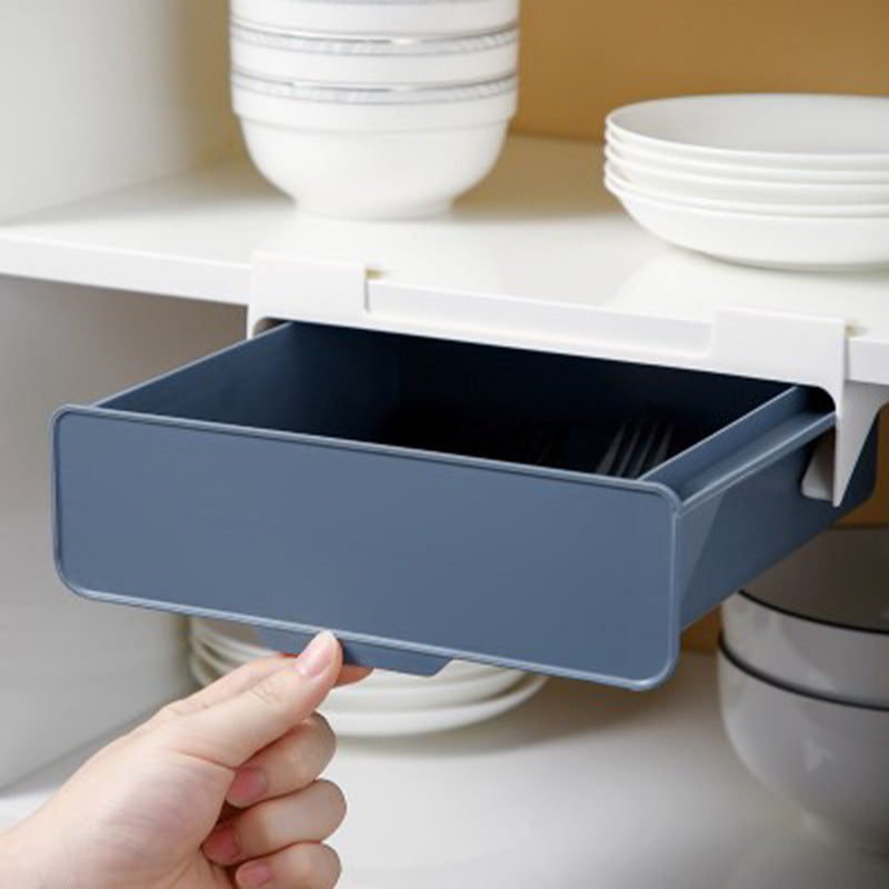 Stick-On Under-Cabinet Cutlery Drawer