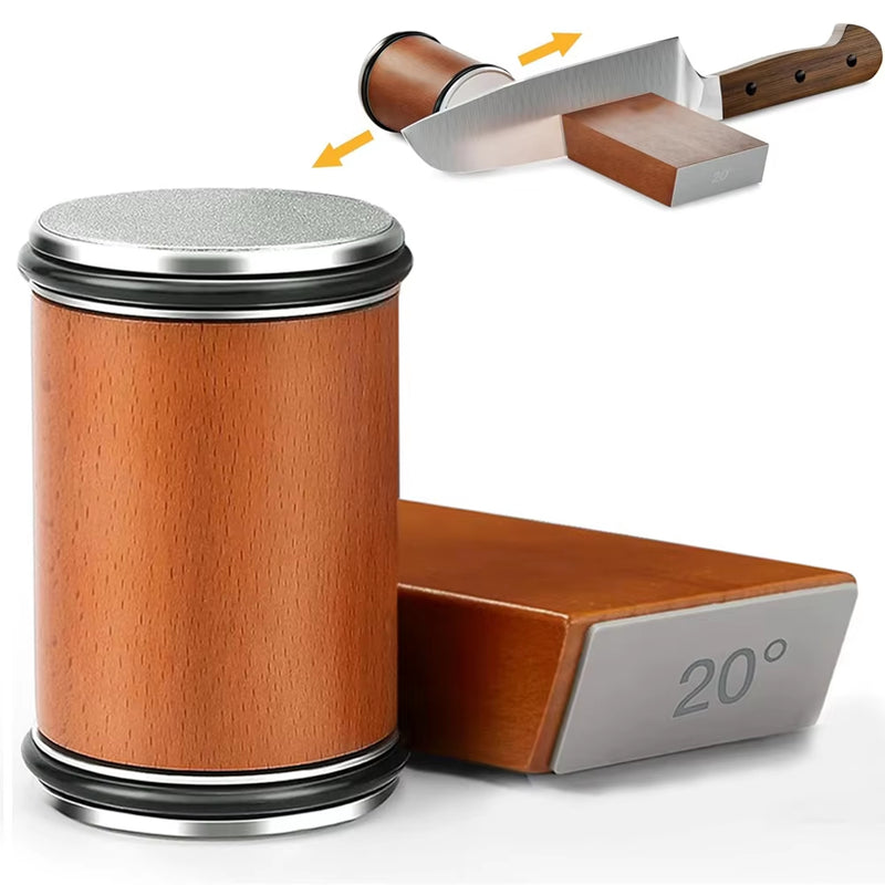 Rolling Knife Sharpener with Magnetic Angle Base