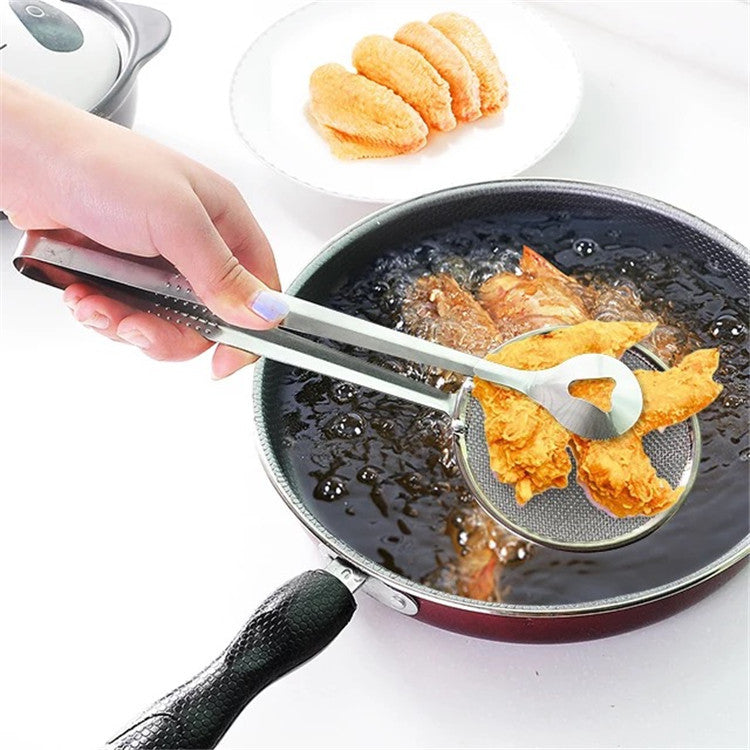 Stainless Steel Mesh Strainer Tongs