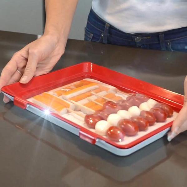 Stretch-Film Food Preservation Tray