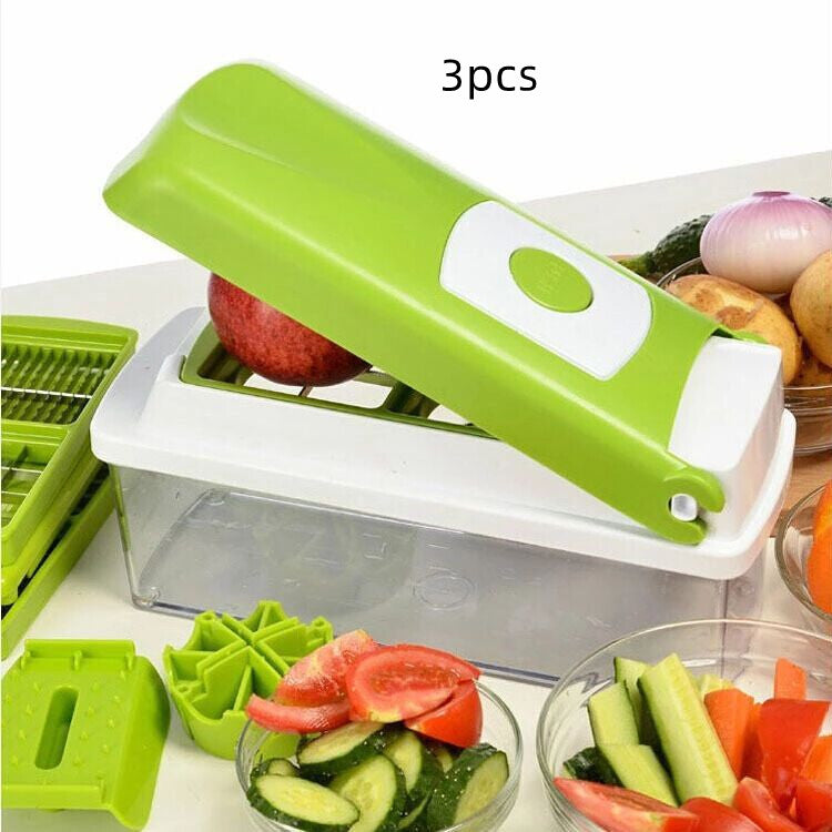 multi-functional vegetable slicer & mandoline set.