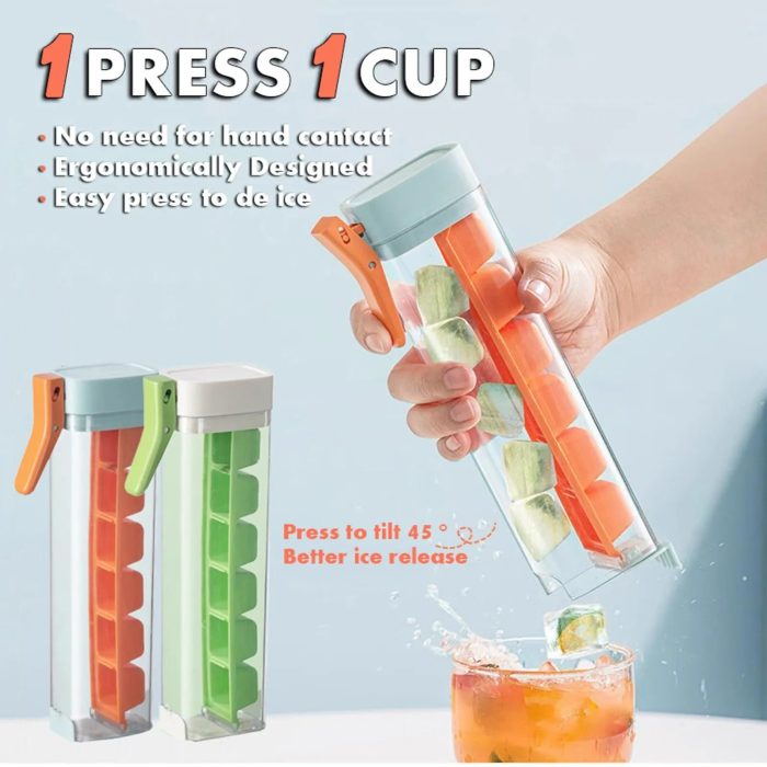 Press-Release Stackable Ice Cube Tray