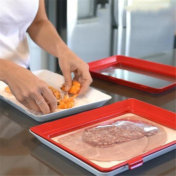 Stretch-Film Food Preservation Tray