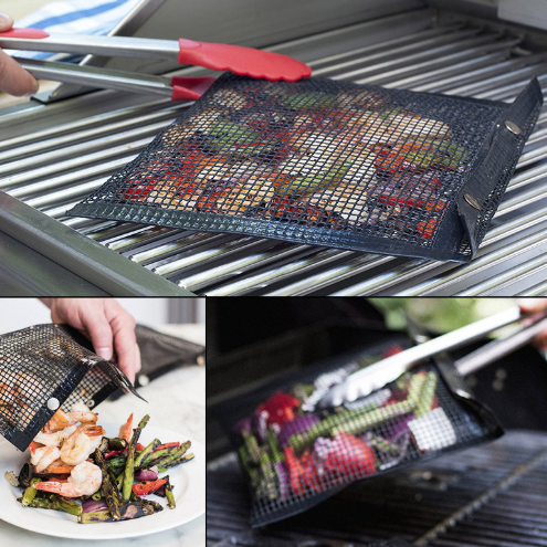 Reusable Non-Stick BBQ Mesh Grill Bag