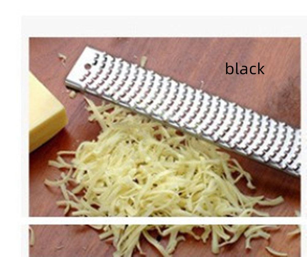 Stainless Steel Zester & Fine Grater - Black