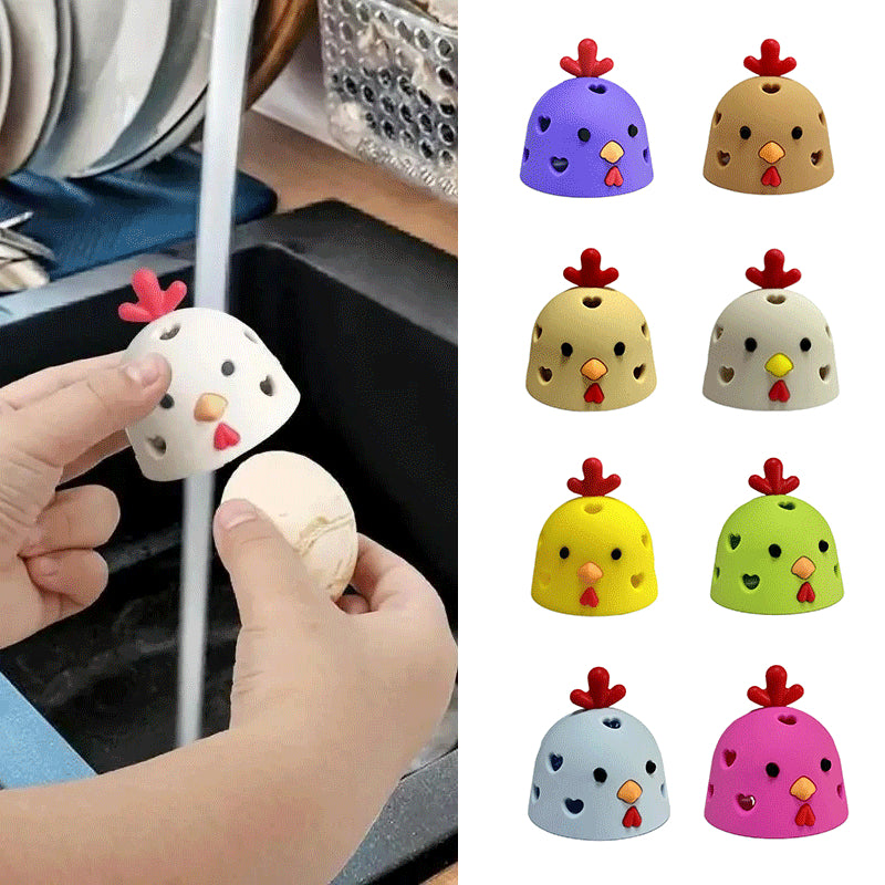 Chick-Shaped Silicone Egg & Veggie Scrubber