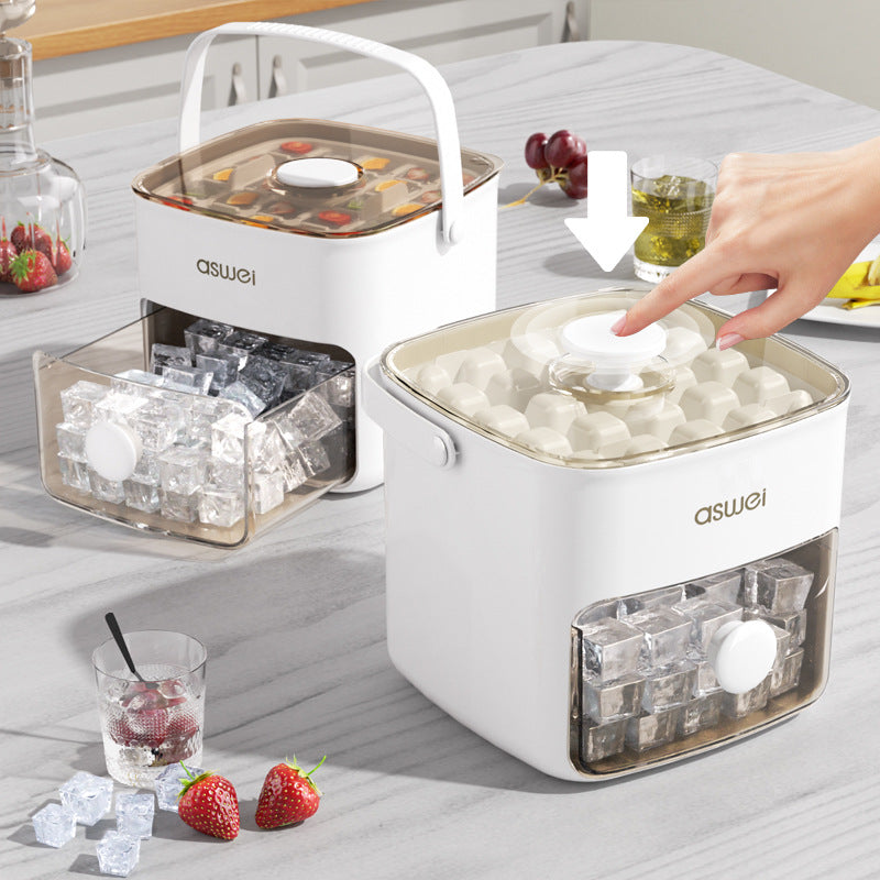 Large Ice Cube Maker with Storage Bin