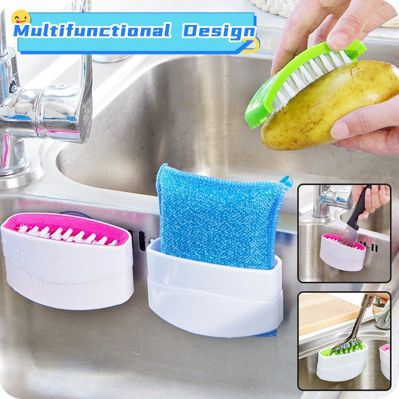 Suction Cup Cutlery & Knife Cleaning Brush