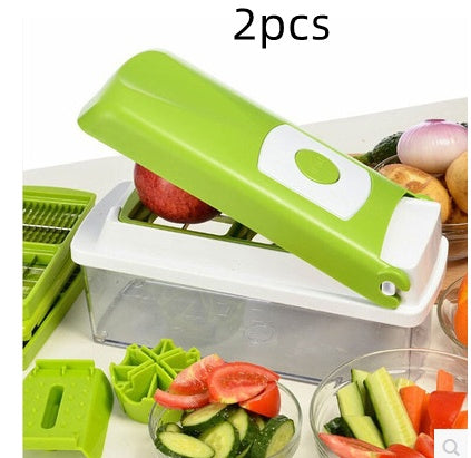 multi-functional vegetable slicer & mandoline set.